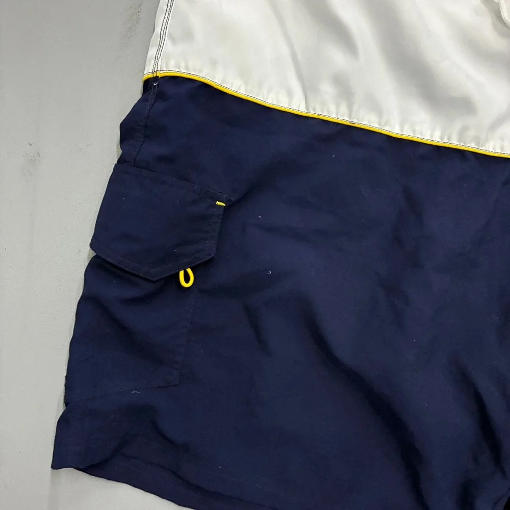 Corona Extra Mens Board Shorts Navy White Yellow Beer Logo Swim Trunks Size 38